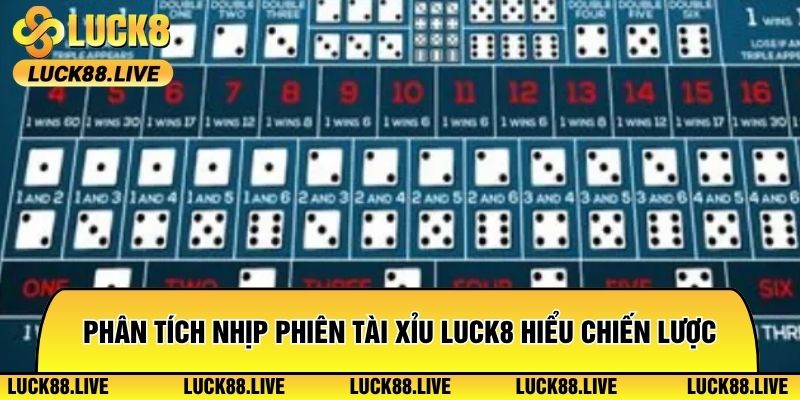 Phân tích nhịp phiên tài xỉu Luck8 giúp hiểu chiến lược